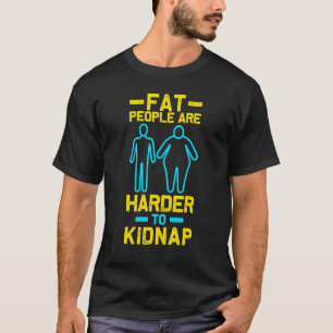 Övervikt Tjock People Weight Loss Workout Humo T Shirt