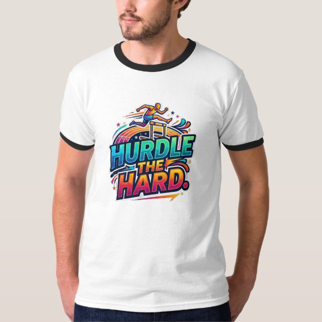 Övervinna det svåra. t shirt (Framsida)