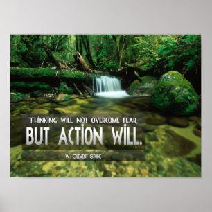 Övervinna rädslan för inspirerande Poster