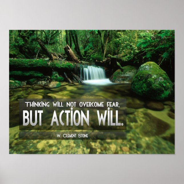 Övervinna rädslan för inspirerande Poster (Framsidan)