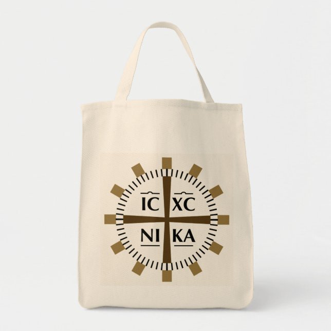"Övervinner den Jesus Kristus, "olik tote bags Tygkasse (Framsidan)