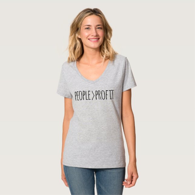 Övervinst för personer t shirt (Hel framsida)
