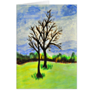 Övervintra pecannötträd i Georgia Hälsningskort