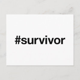 ÖVERVIVOR Hashtag Vykort