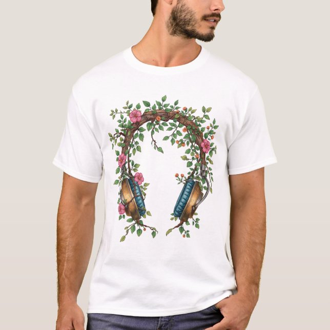 Övervuxna Hörlurar T Shirt (Framsida)