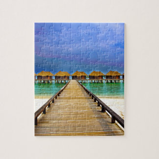 Overwater bungalows at Sheraton Maldives Pussel
