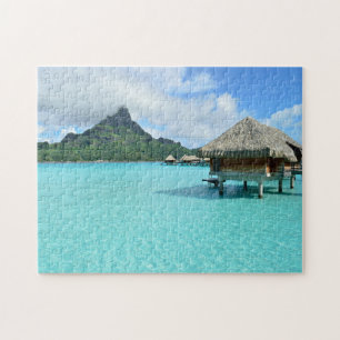Overwater semesterort på det Bora Bora pussel