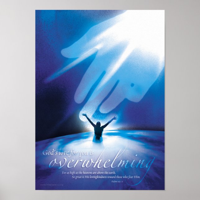 OVERWHELMING KÄRLEK - Den kristna Religiösan Poste Poster (Framsidan)