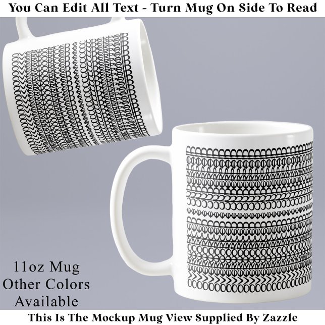 Overworked & Underpaid Funny Subtle Hidden Message Kaffemugg (Skapare uppladdad)