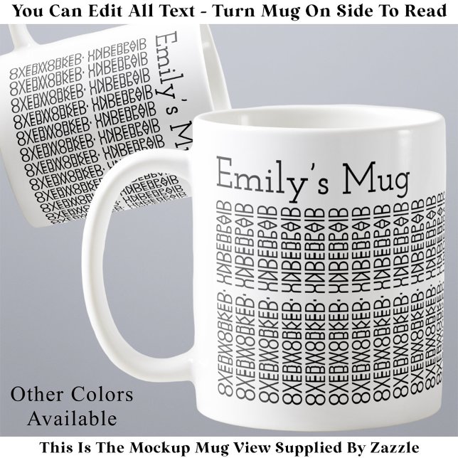 Overworked. Underpaid. Office Work Hidden Message Kaffemugg (Skapare uppladdad)