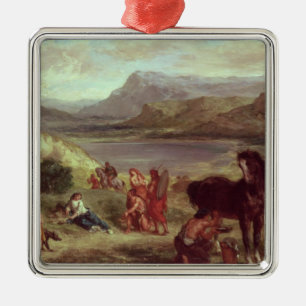 Ovid bland Scythiansen, 1859 Julgransprydnad Metall