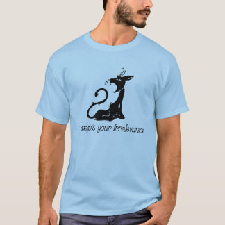 Ovidkommande kattskjorta tee