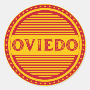 Oviedo City Pride Emblem – Spansk identitet Runt Klistermärke