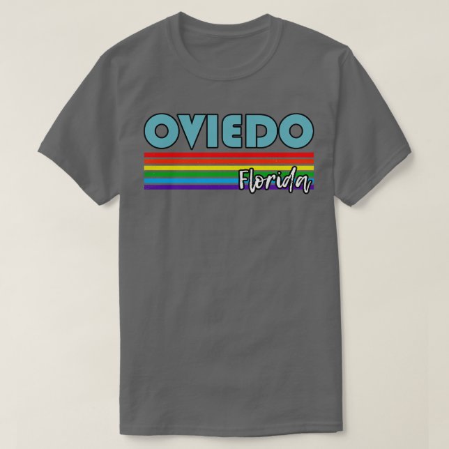 Oviedo Florida-Pridet Oviedo LGBT Gift LGBTQ Suppo T Shirt (Design framsida)