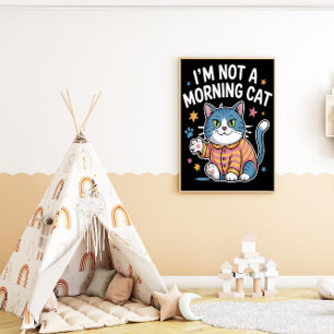Ovilliga Kattdjur på morgonen Poster