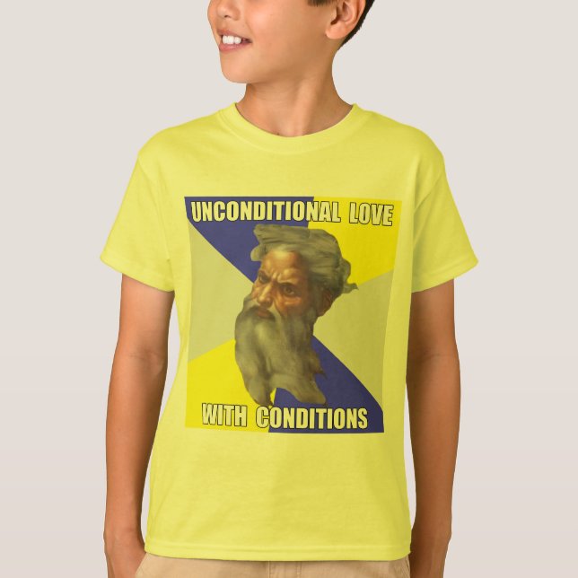 Ovillkorlig kärlek för trollgud tee shirt (Framsida)