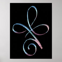 Ovillkorlig kärlek i gradient poster