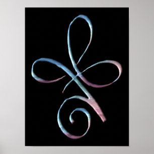 Ovillkorlig kärlek i gradient poster