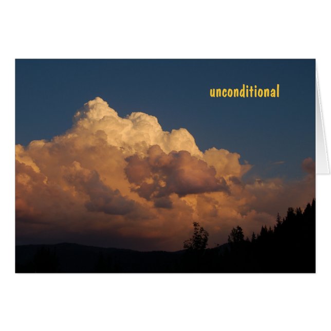 Ovillkorlig respekt hälsningskort (Framsidan Horizontal)