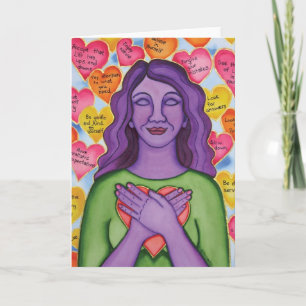 Ovillkorlig Själv-Kärlek av Rita Loyd Kort