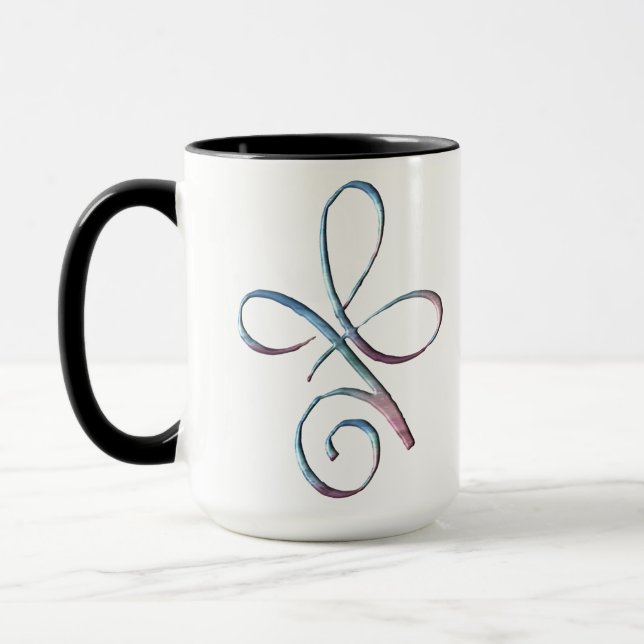 Ovillkors kärlek i gradient mugg (Vänster)