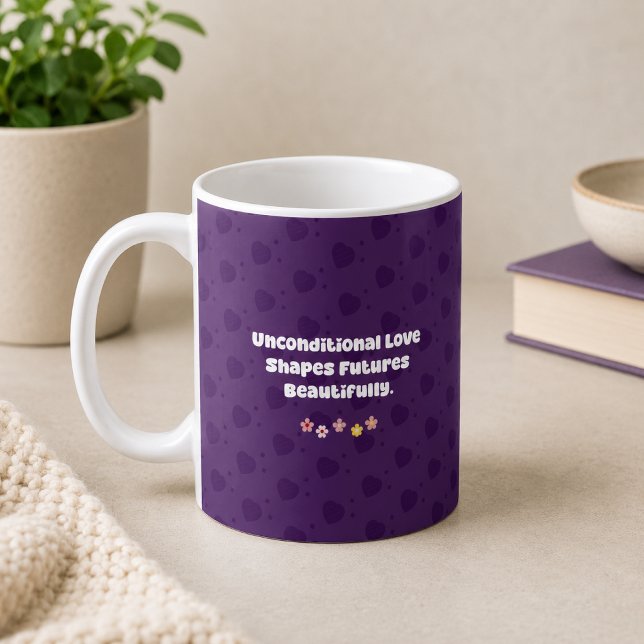 Ovillkorslös kärlek formar framtider - Fosterföräl Kaffemugg (Skapare uppladdad)