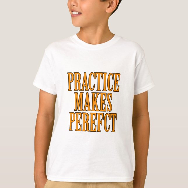 Övning ger färdighet tee shirt (Framsida)