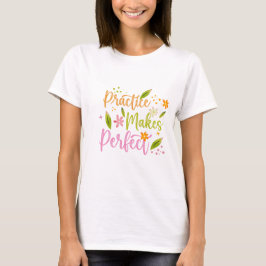 Övning Ger Perfekt Inspirerande Citatdesign T Shirt