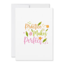 Övning Ger Perfekt Motivationscitat Design