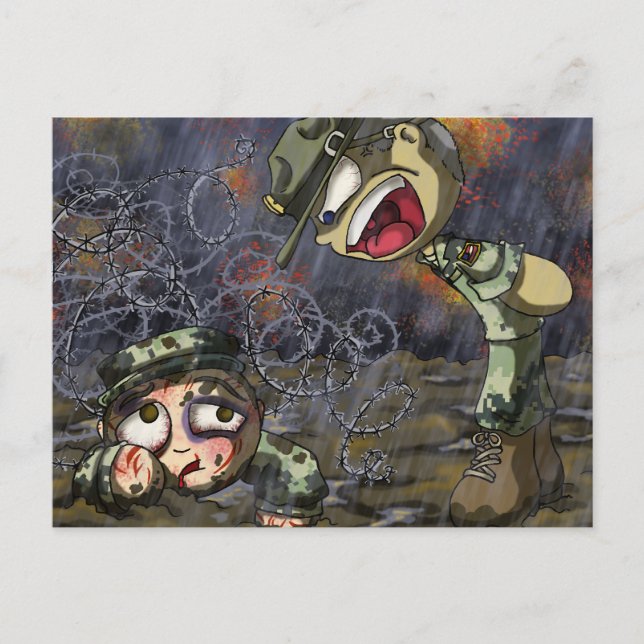 Övningssergeant Vykort (Framsida)