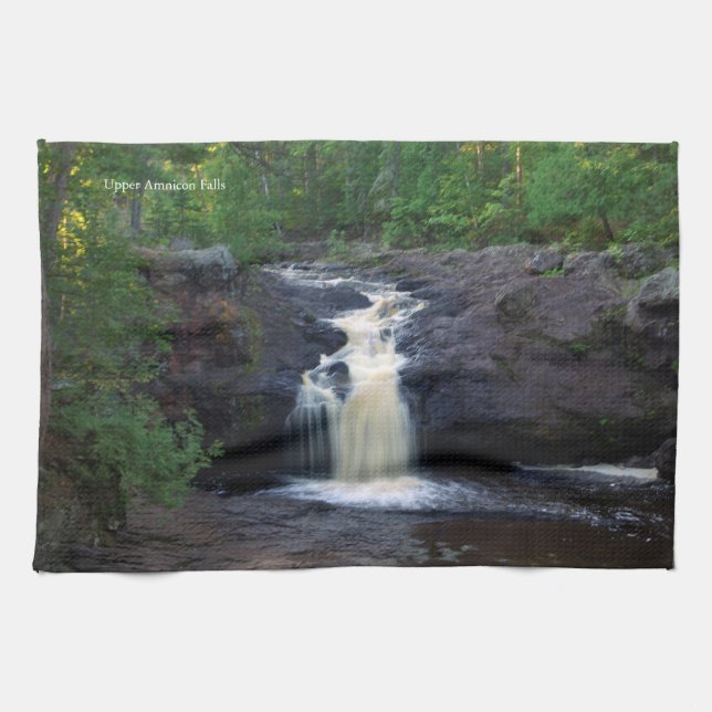 Övre Amnicon Falls kökshandduk (Horisontell)