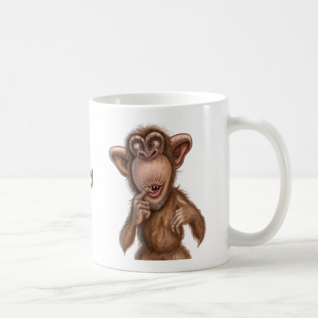 Övre apamugg för drink kaffemugg (Höger)