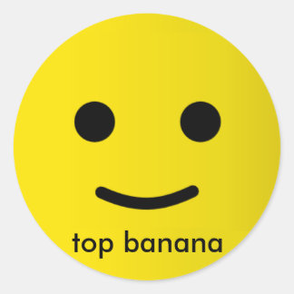 övre banan runt klistermärke
