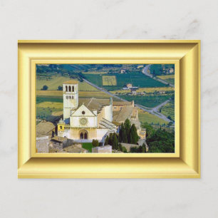 Övre basilika, Assisi, Italien St Francis Vykort