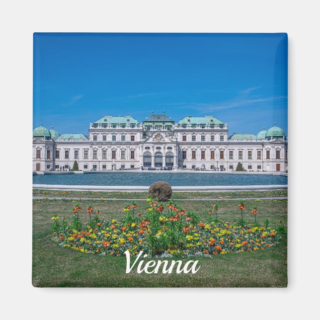 Övre Belvedere palace i Wien, Österrike Magnet (Framsidan)