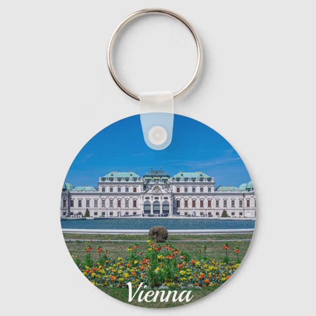 Övre Belvedere palace i Wien, Österrike Nyckelring (Framsida)