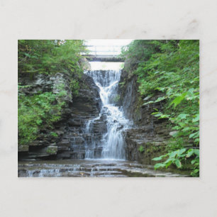 Övre Buttermilk Falls Ithaca, NY Vykort