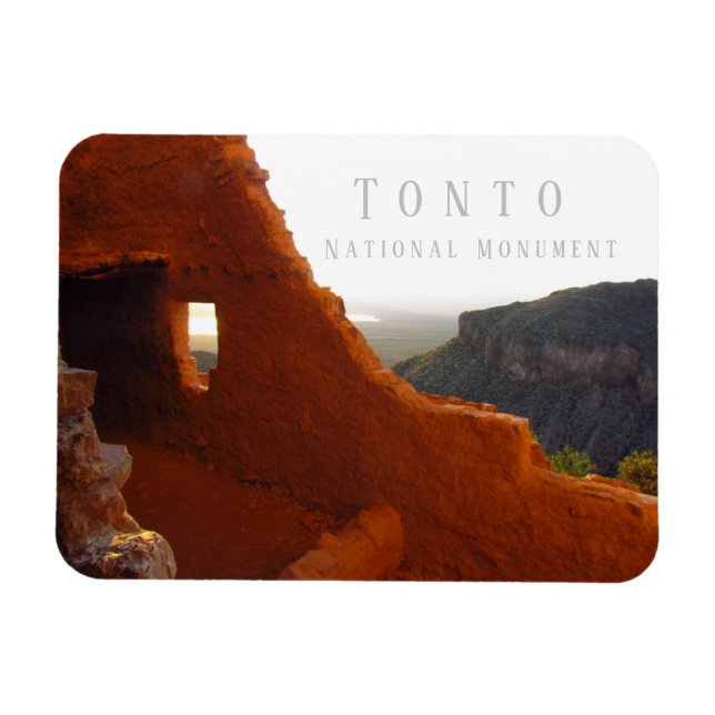 Övre Cliff Dwelling, Tonto National Monument, AZ Magnet (Horisontell)