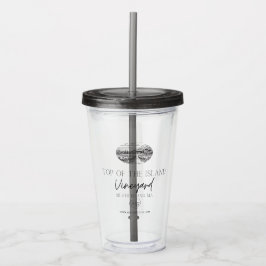 Övre delen av Winery Acrylic Tumbler Take Away Mugg