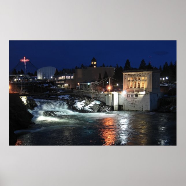 ÖVRE FALLER AV SPOKANS FLOD POSTER (Framsidan)