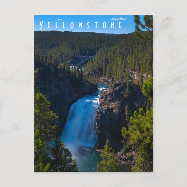 Övre Falls Grand Canyon i Yellowstone Vykort (Framsida)