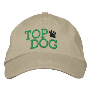 Övre Hund Cap efter SRF Broderad Keps