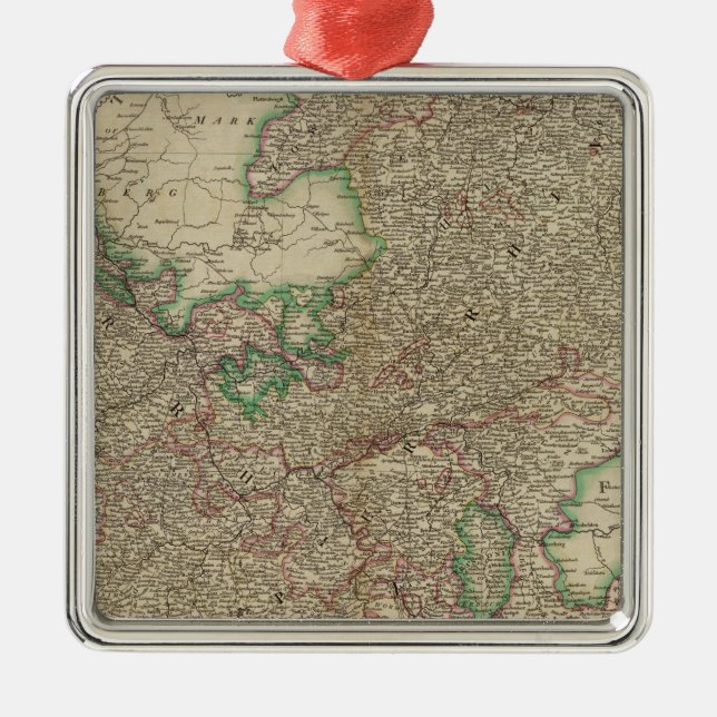 Övre, nedre Rhencirklar Julgransprydnad Metall (Framsidan)