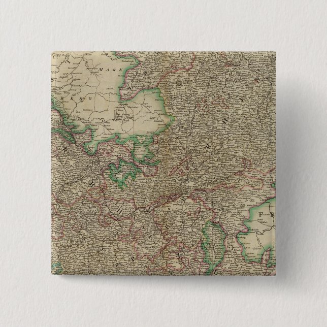 Övre, nedre Rhencirklar Knapp (Framsida)