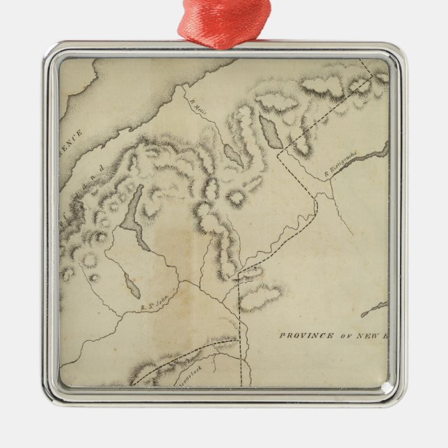 Övre och lägre Kanada Julgransprydnad Metall (Framsidan)