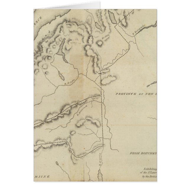 Övre och nedre Kanada Hälsningskort (Framsidan)