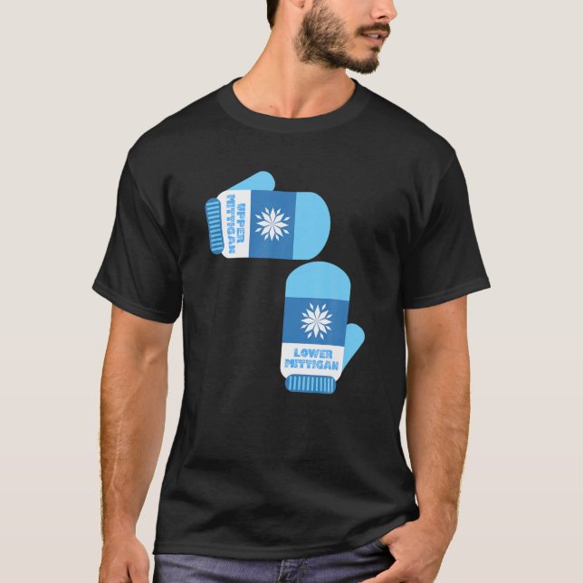 Övre och nedre Michigan Mittens - Mittigan T Shirt (Framsida)