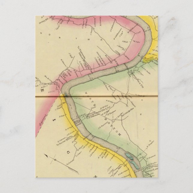 Övre Ohiofloden och dalen 11 Vykort (Framsida)