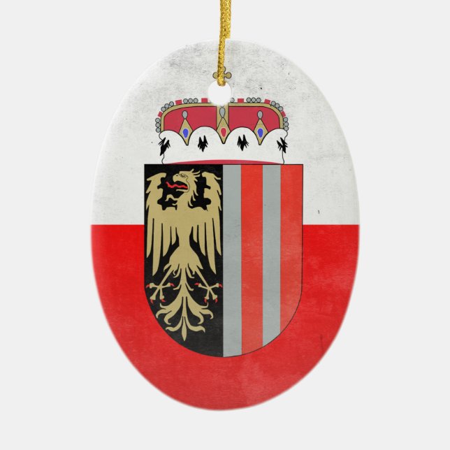 Övre Österrike Julgransprydnad Keramik (Framsidan)