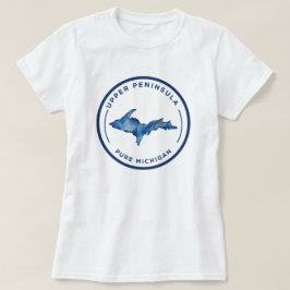 Övre Peninsulan Rure Michigan Watercolor T-Shirt